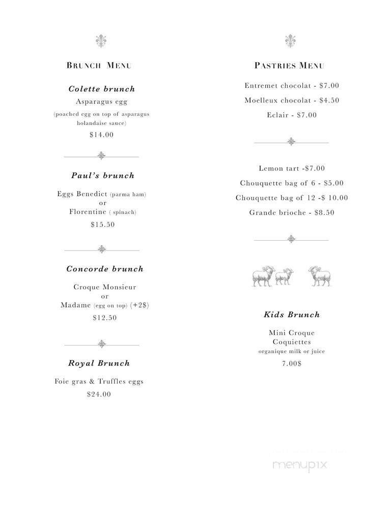 Menu page 1