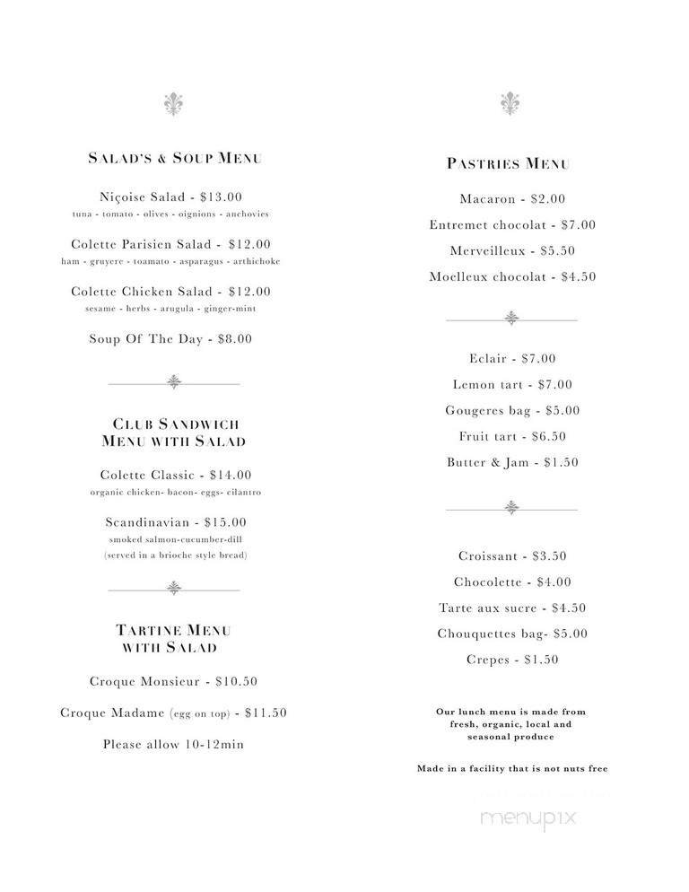 Menu page 2