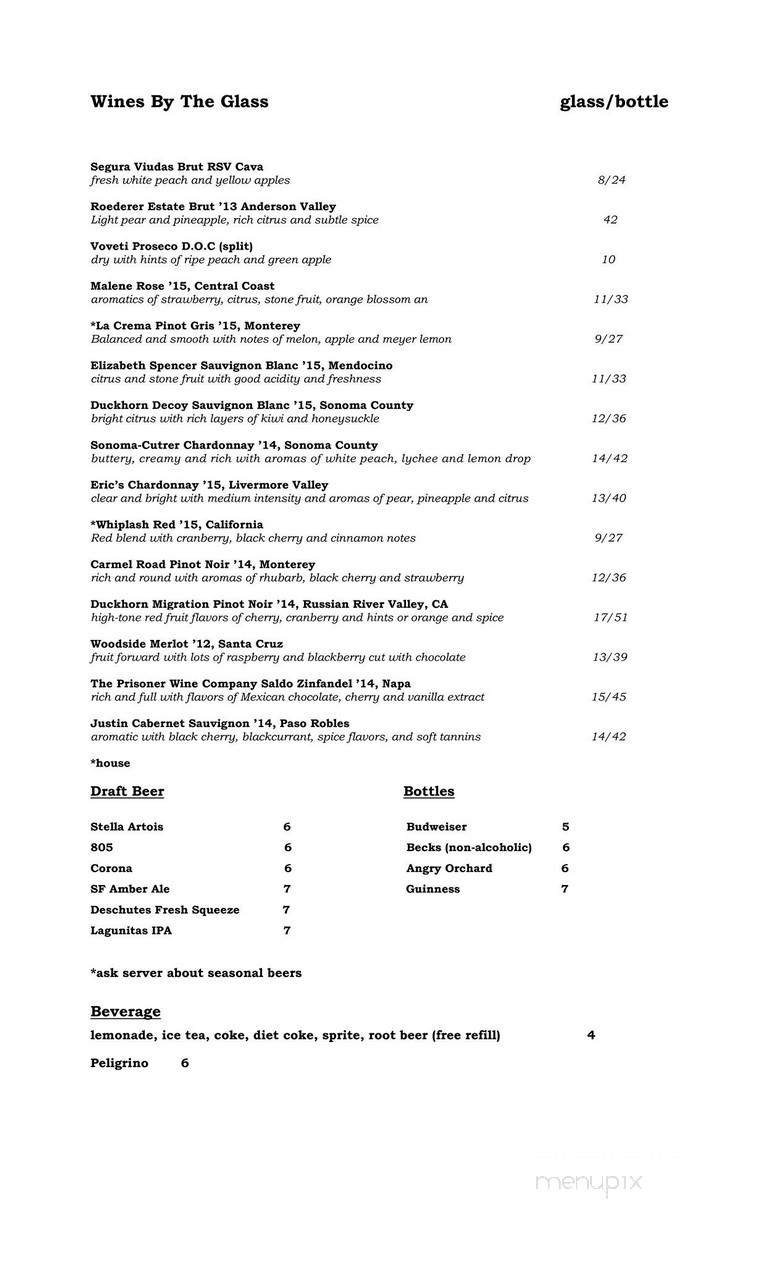 Menu page 1
