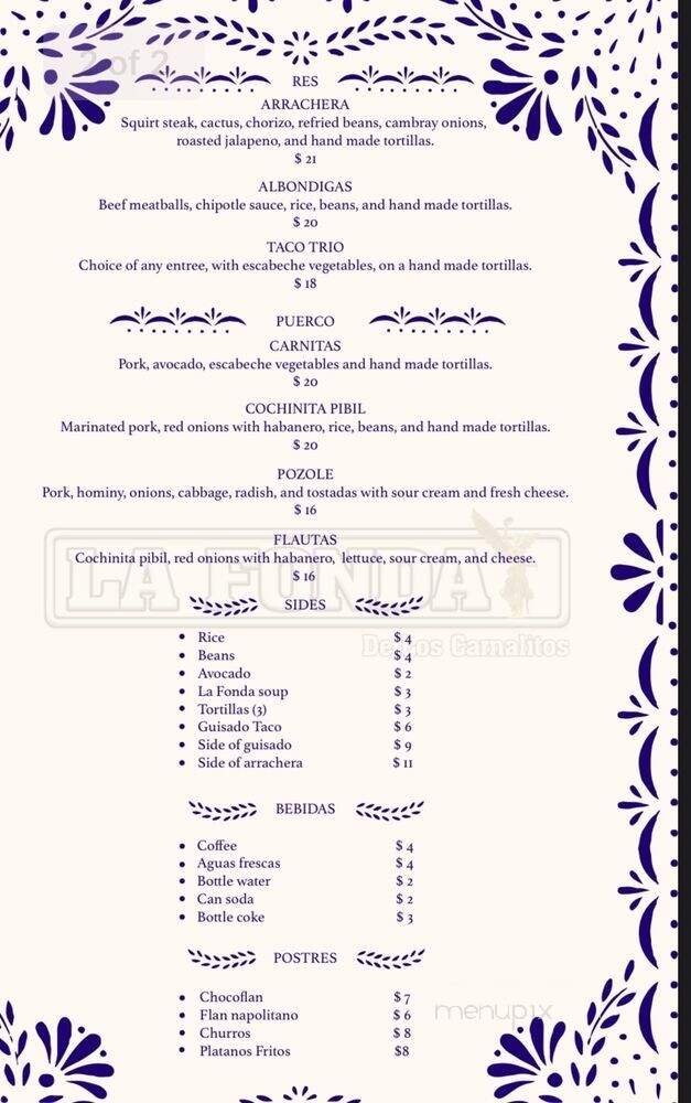 Menu page 3