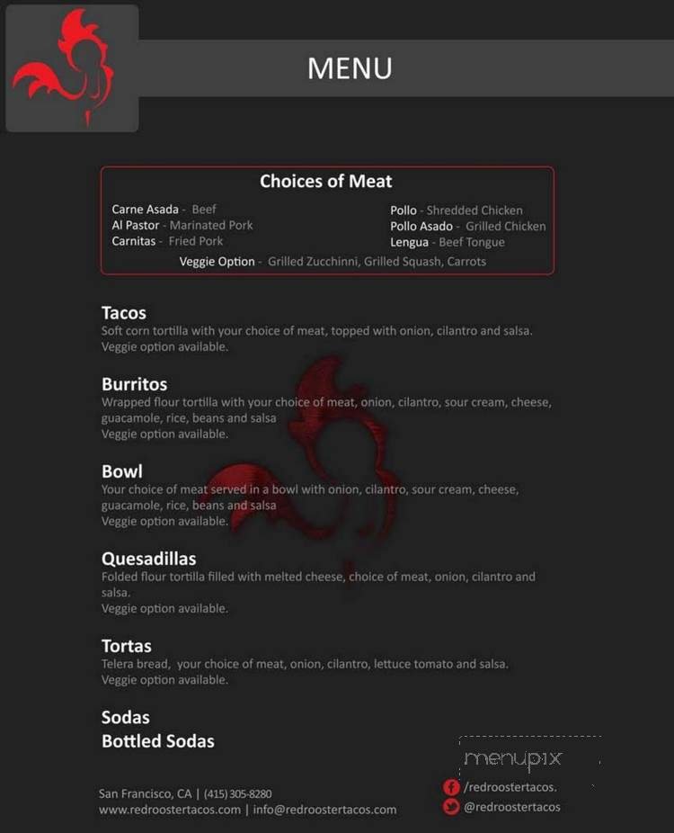 Menu page 1