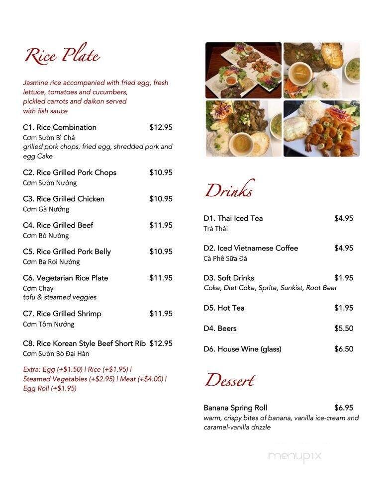 Menu page 1