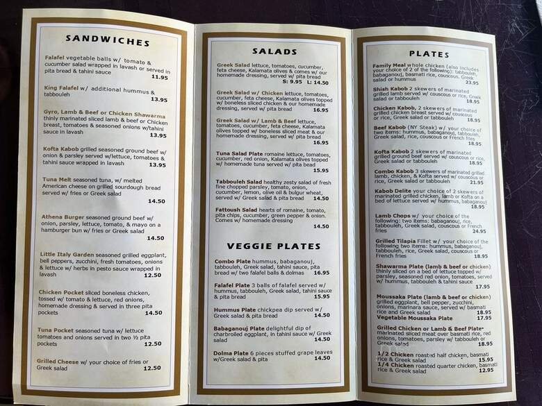 Menu page 2