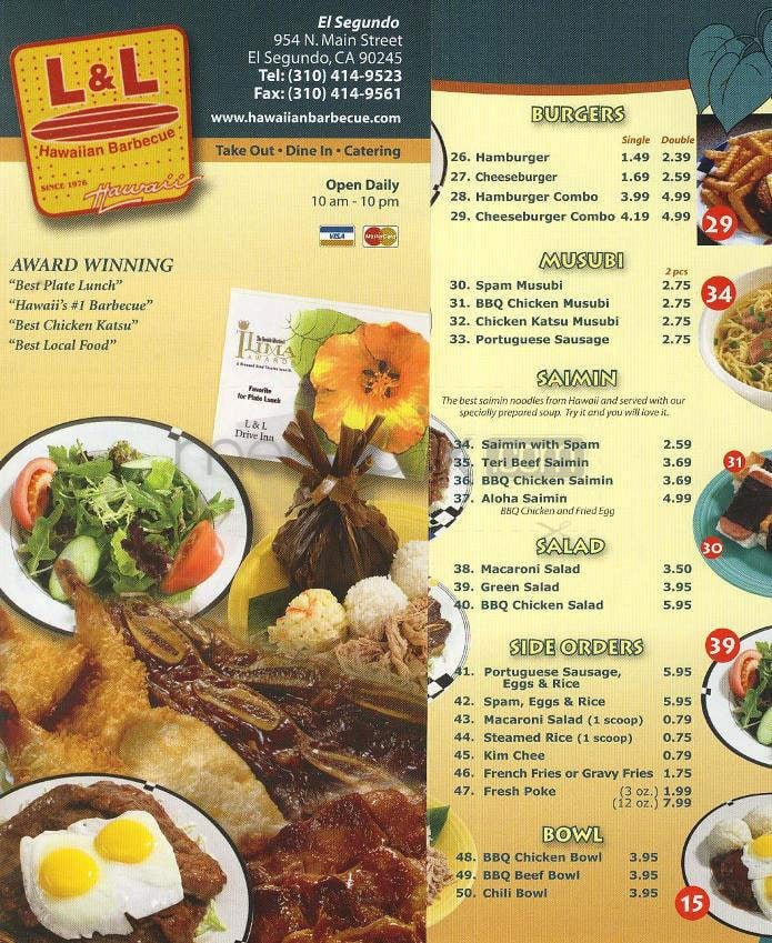 Menu page 1