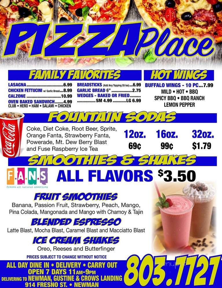 Menu page 1