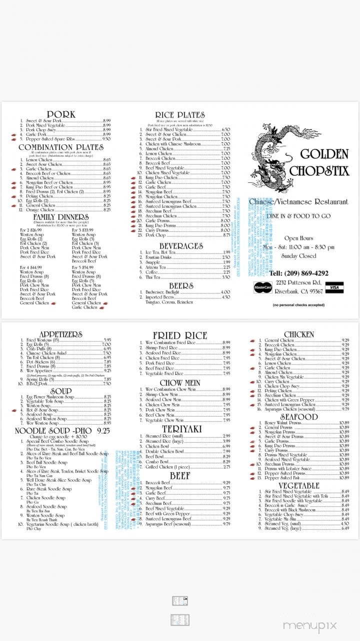 Menu page 1