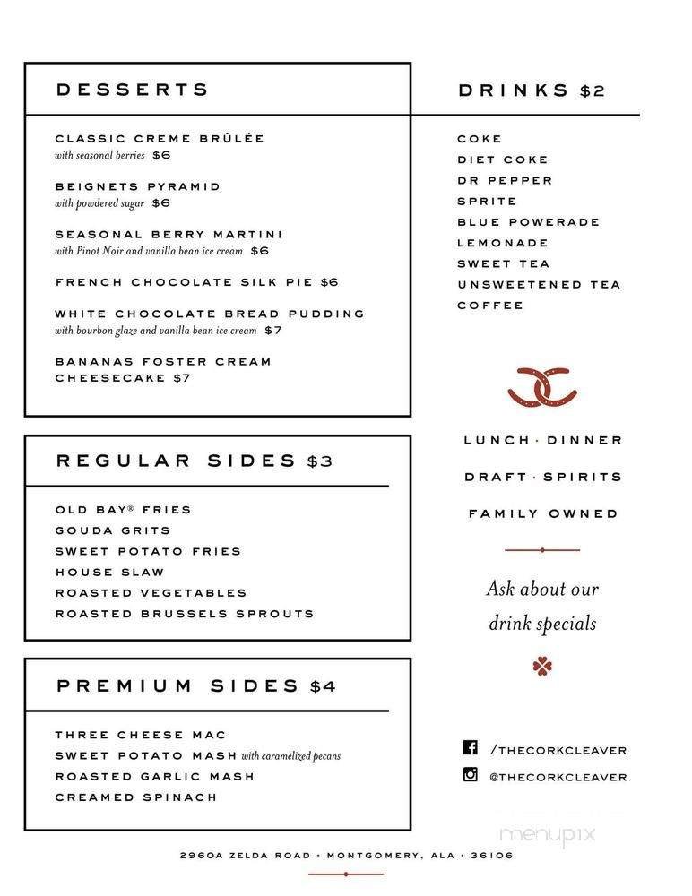Menu page 2