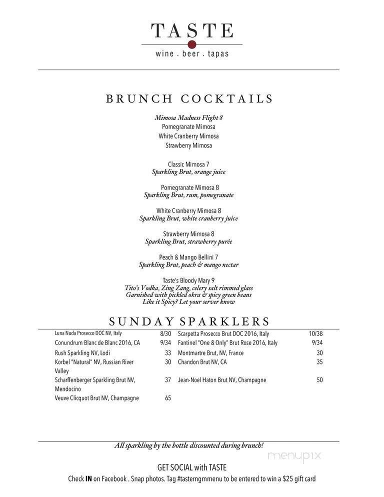 Menu page 1