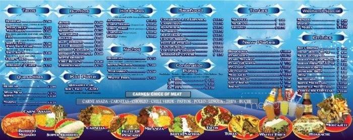 Menu page 1