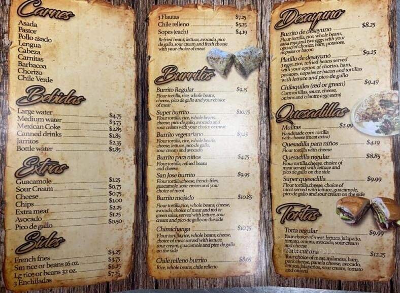 Menu page 2