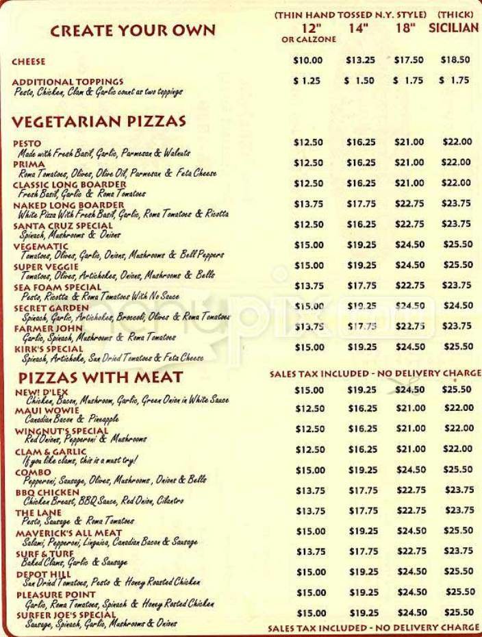 Menu page 3