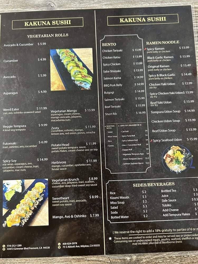 Menu page 2