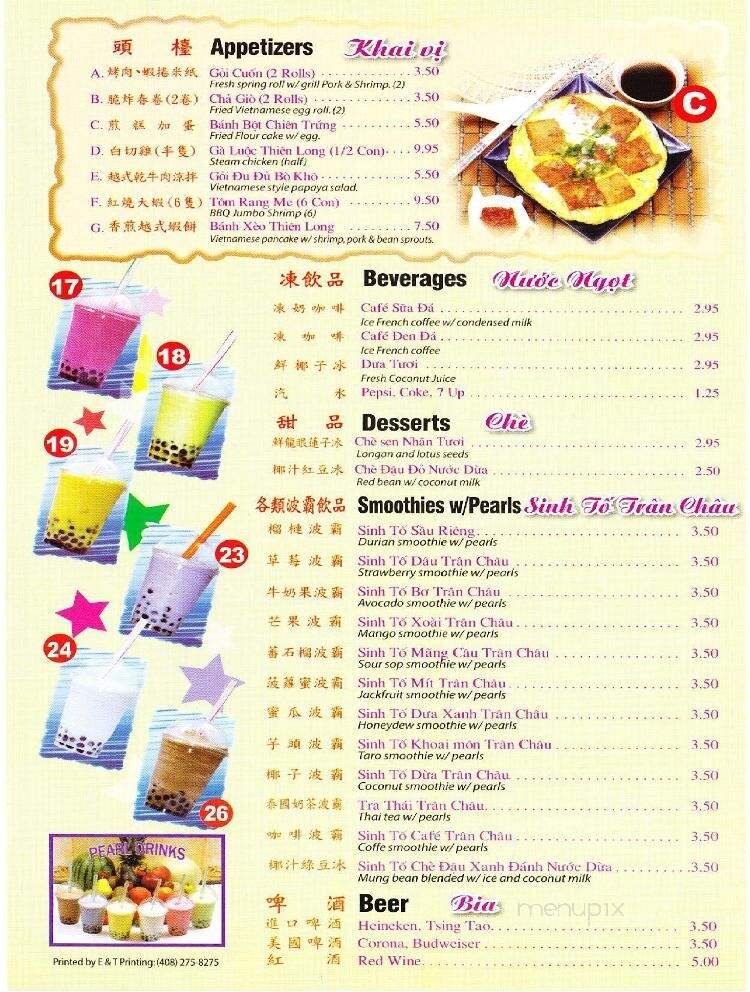 Menu page 2