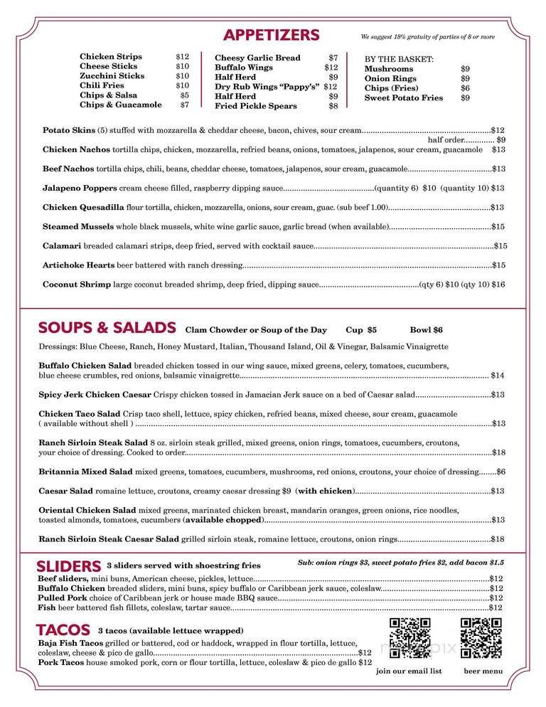 Menu page 1