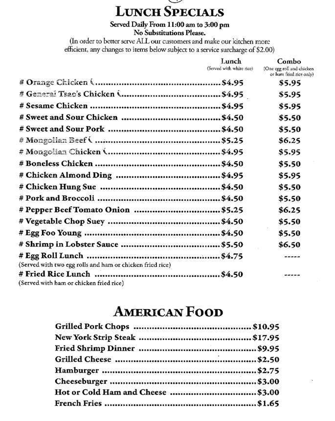 Menu page 3