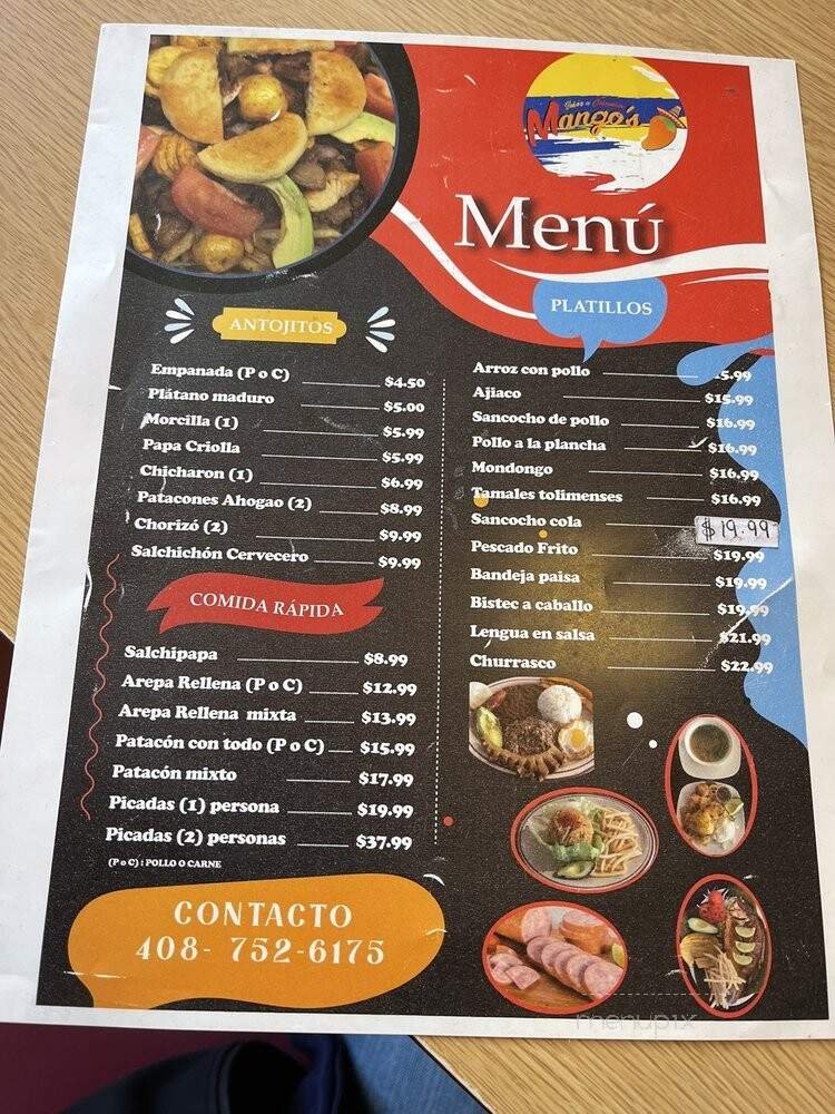 Menu page 1