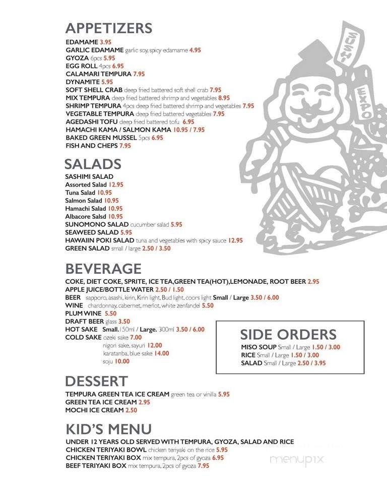 Menu page 2