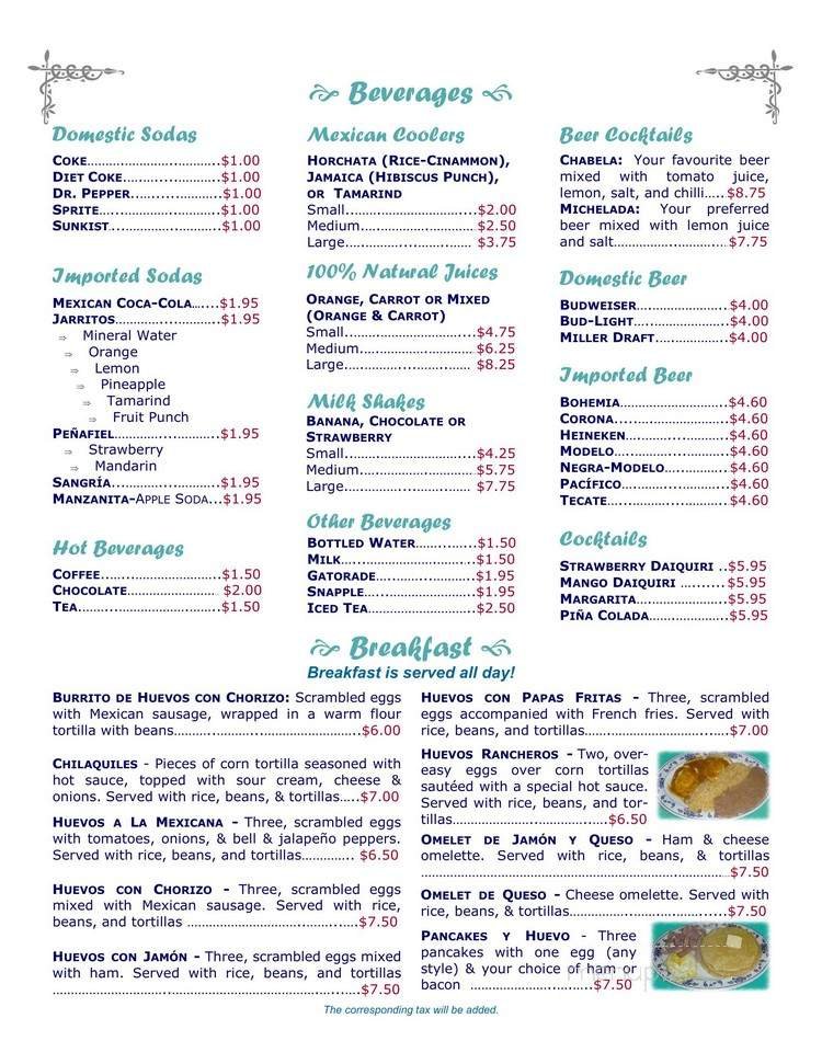 Menu page 2