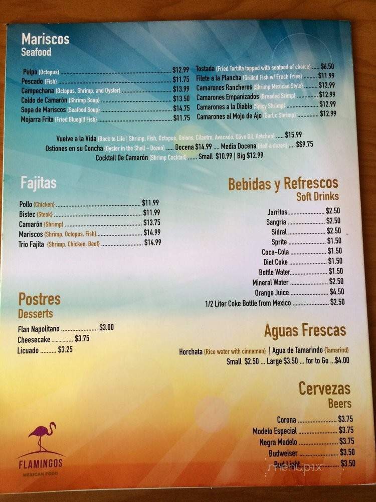 Menu page 1
