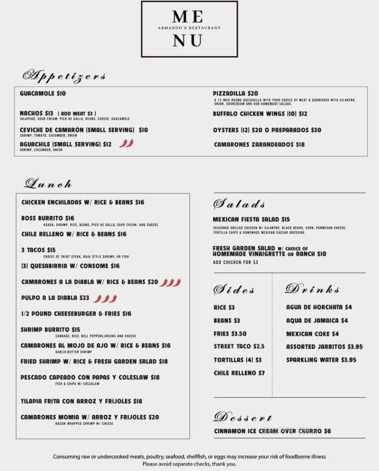 Menu page 9