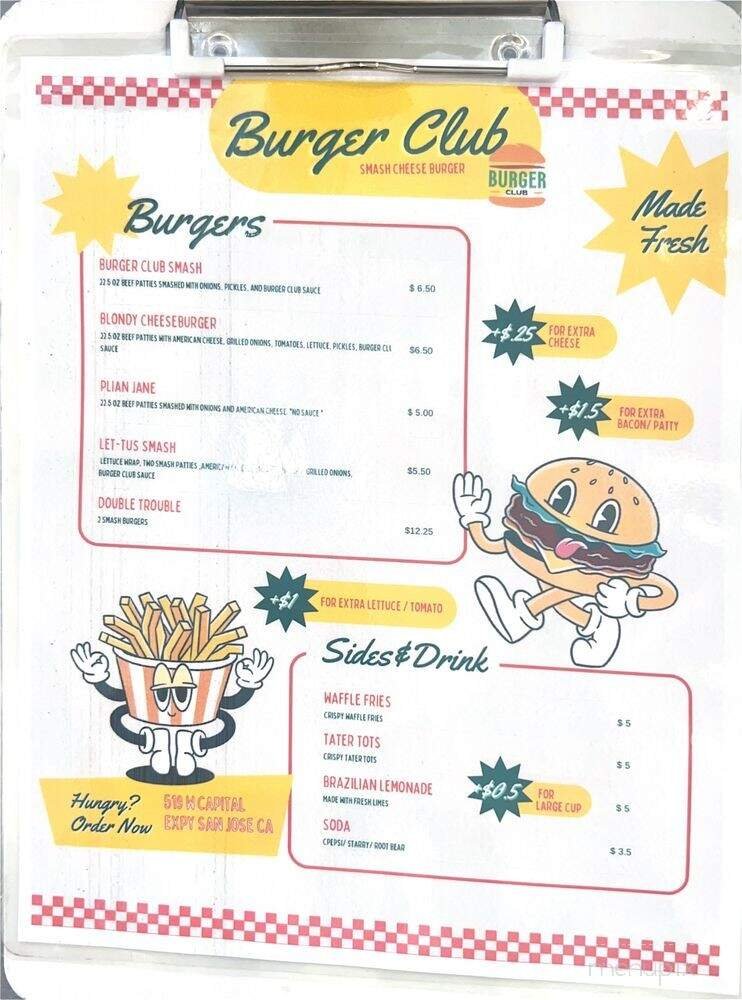 Menu page 1