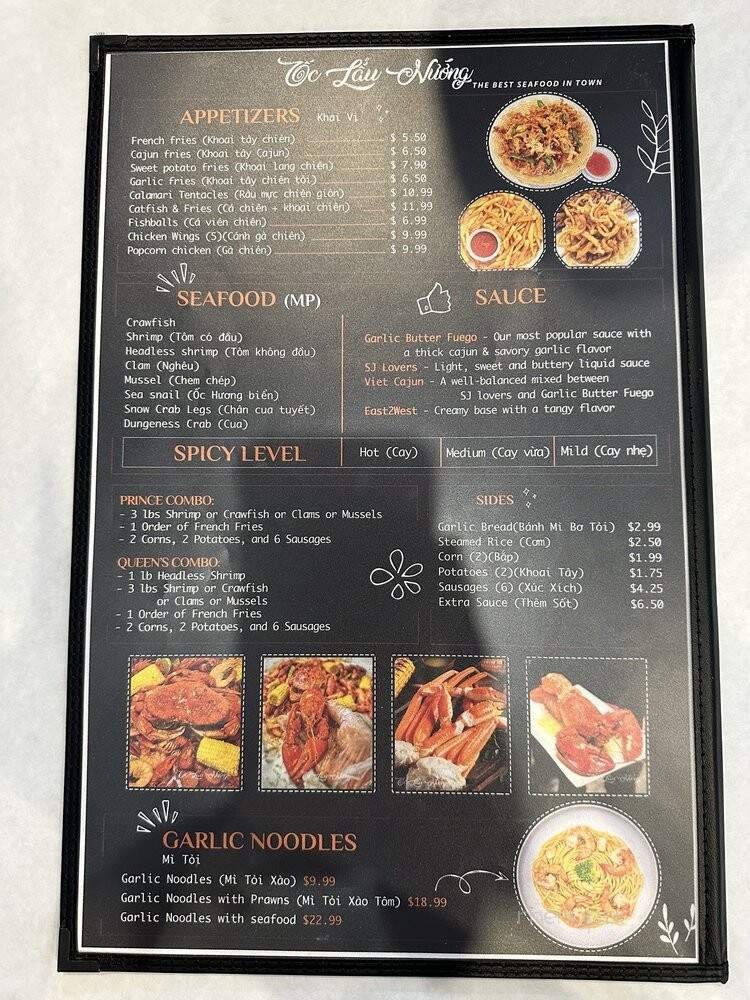 Menu page 1