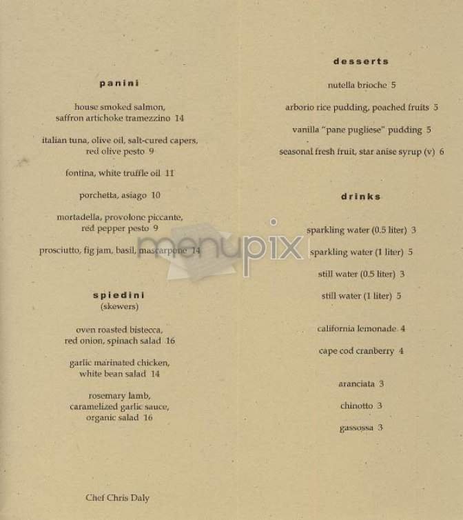 Menu page 3