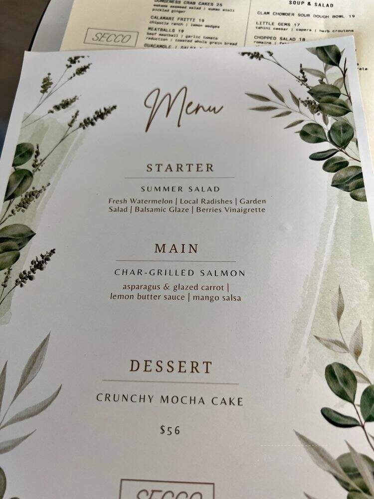 Menu page 1