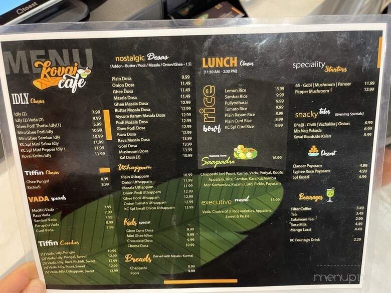 Menu page 1