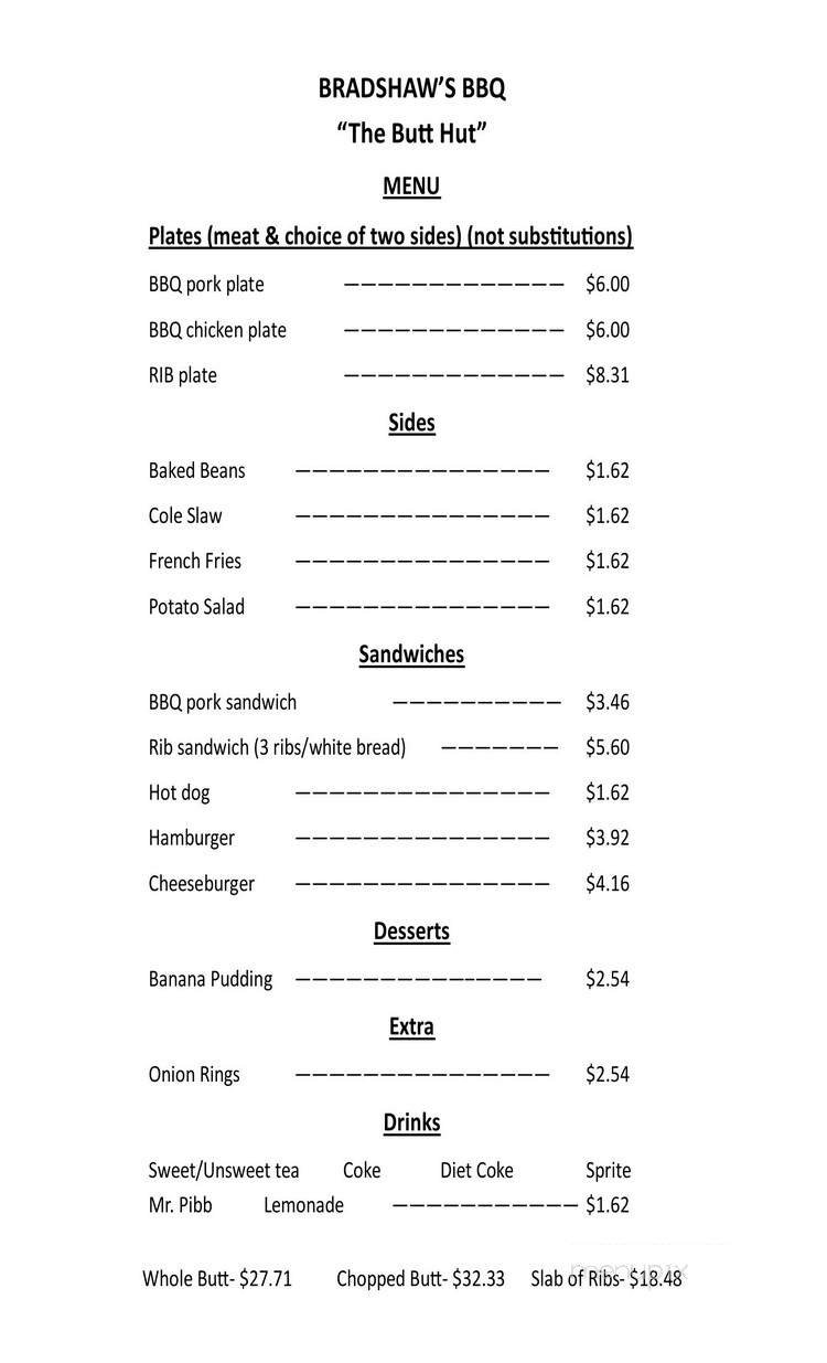 Menu page 1