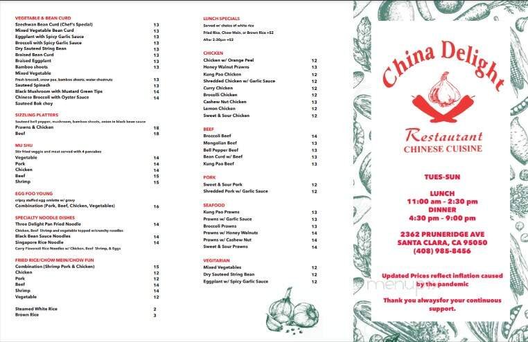 Menu page 2