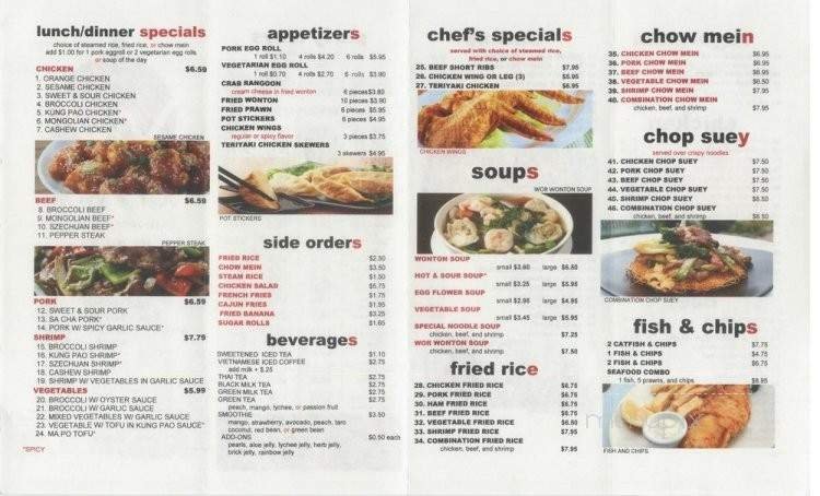 Menu page 2