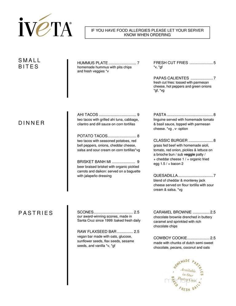 Menu page 3