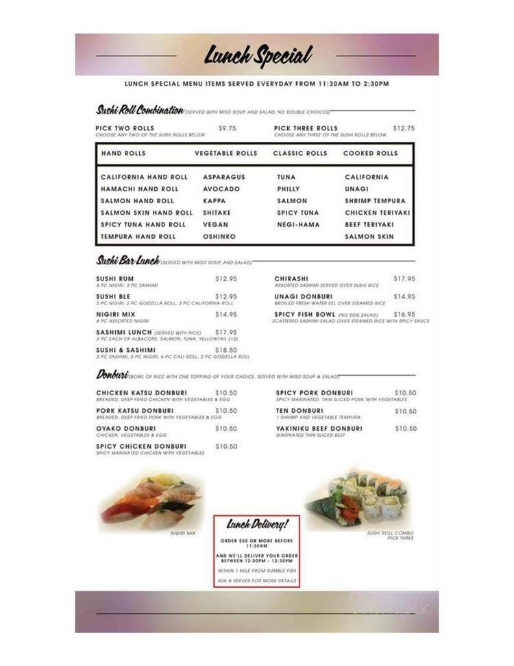 Menu page 5