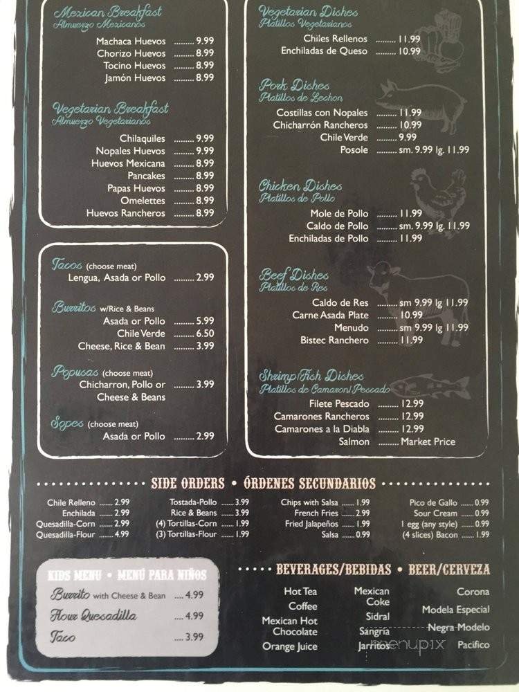 Menu page 1