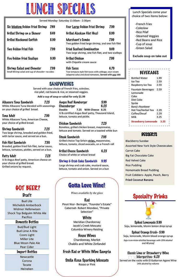Menu page 1