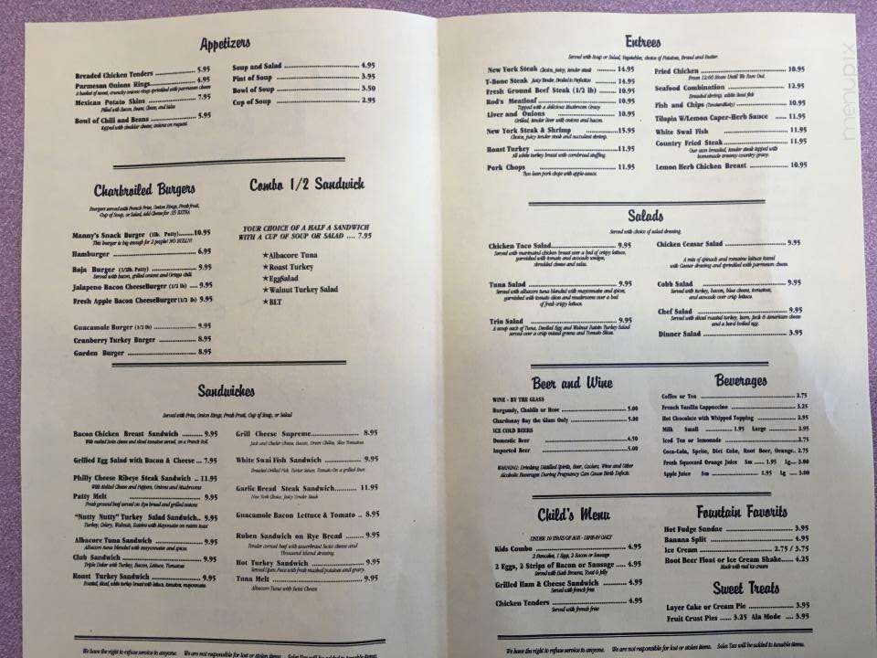 Menu page 2
