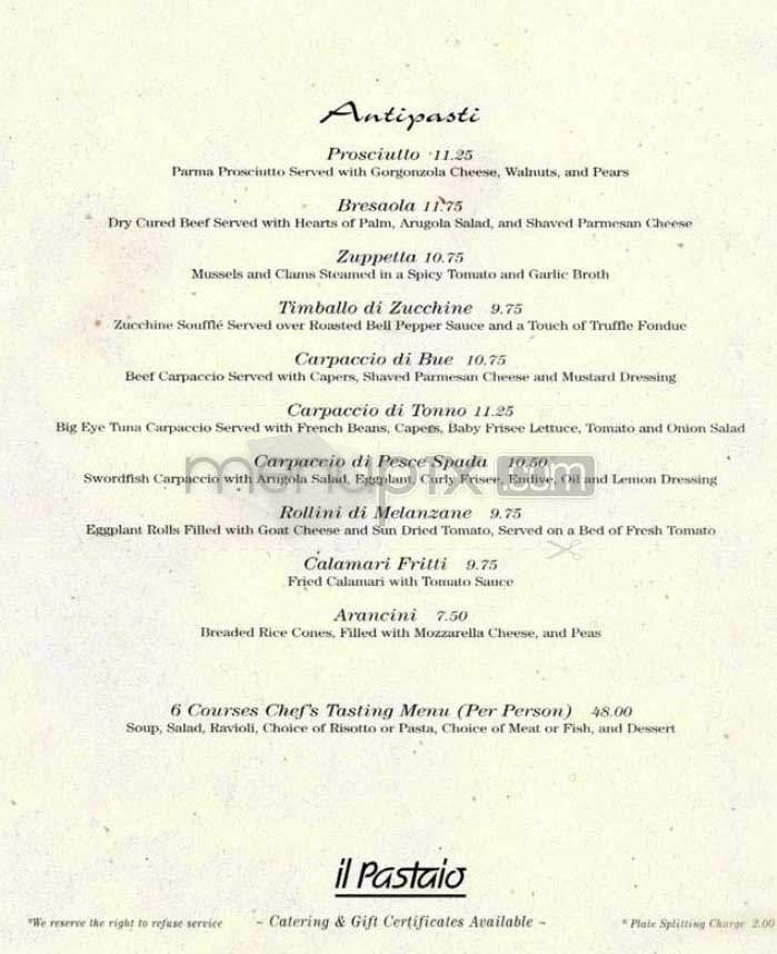 Menu page 1