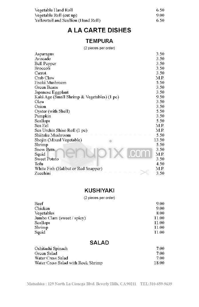 Menu page 2