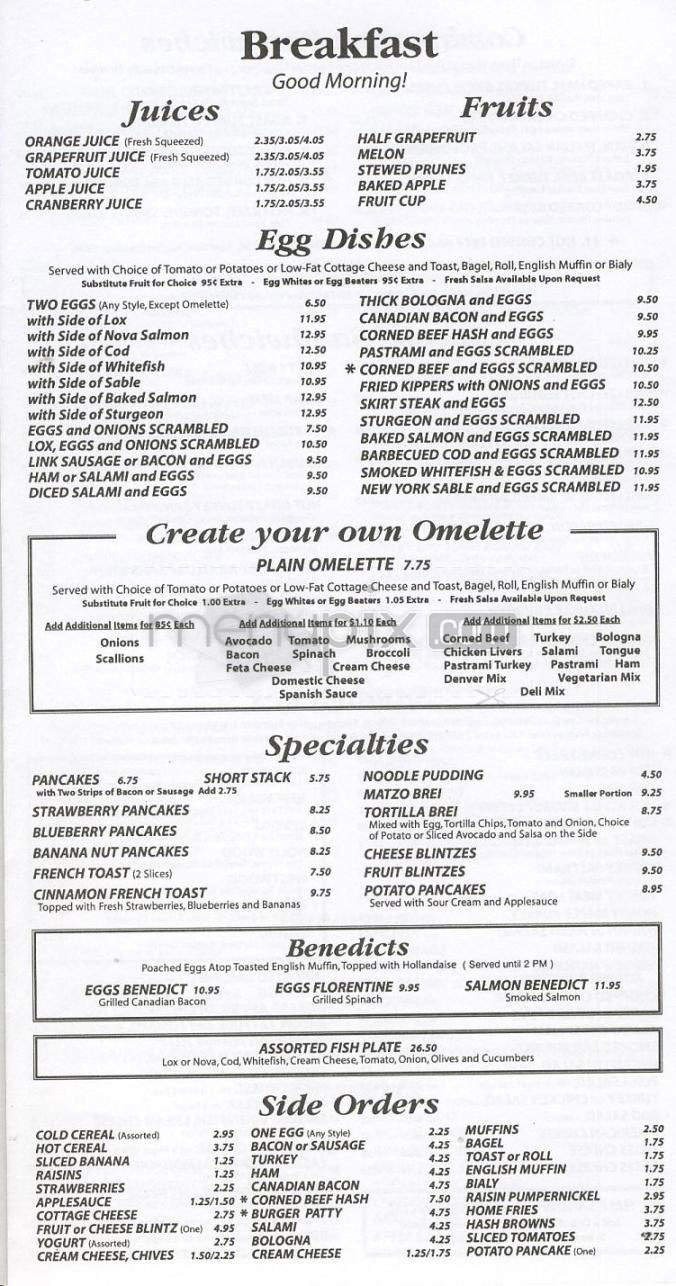 Menu page 2