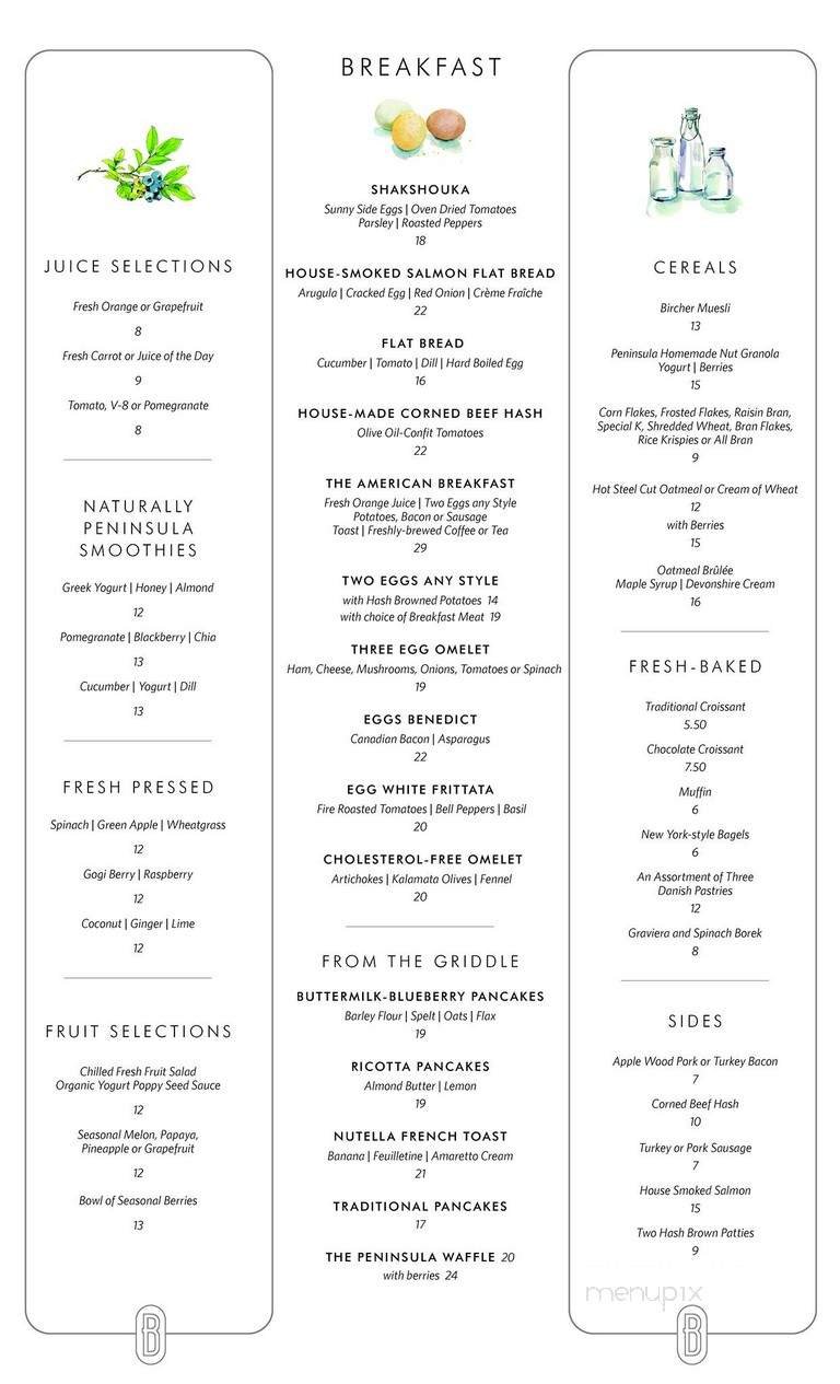 Menu page 1