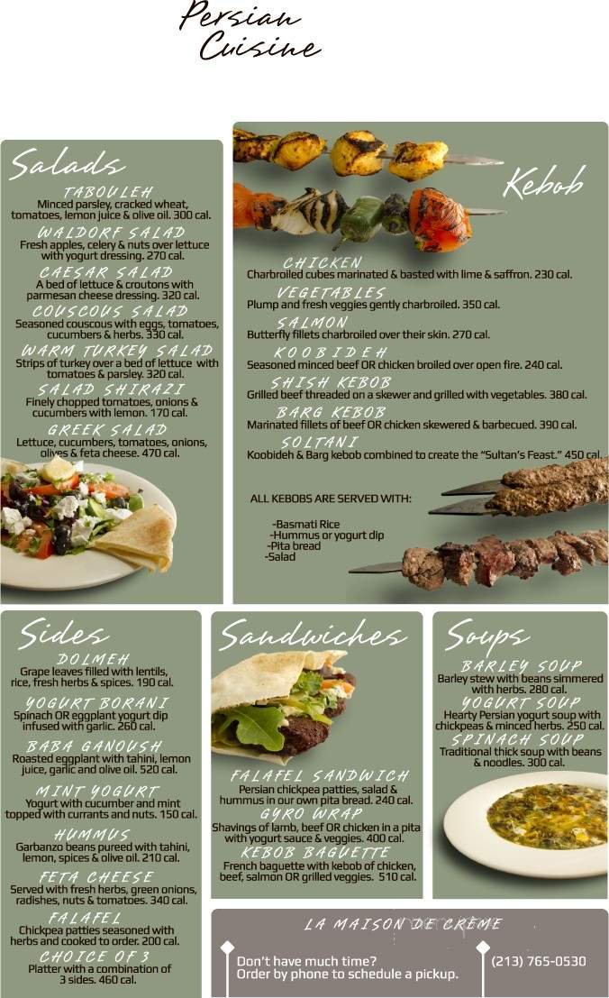 Menu page 1