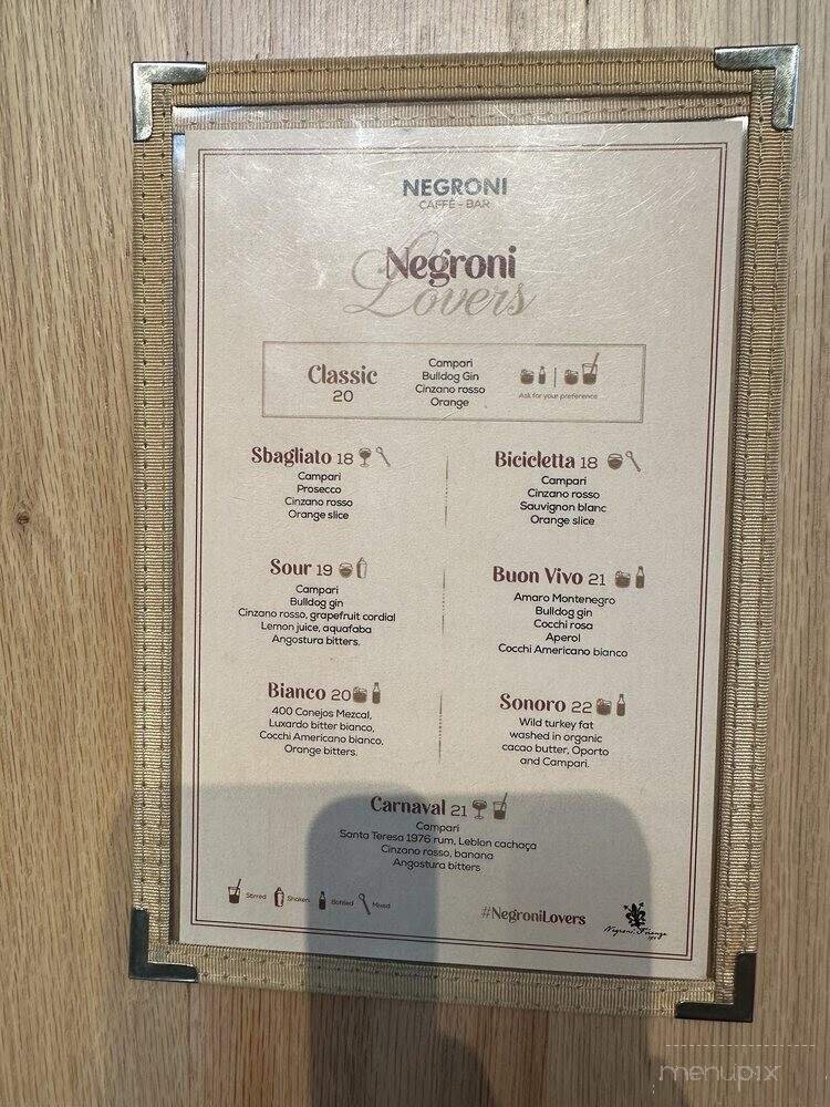 Menu page 1