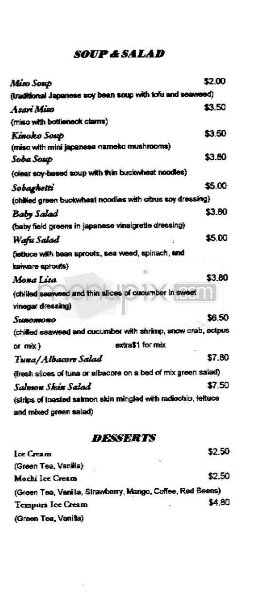 Menu page 6