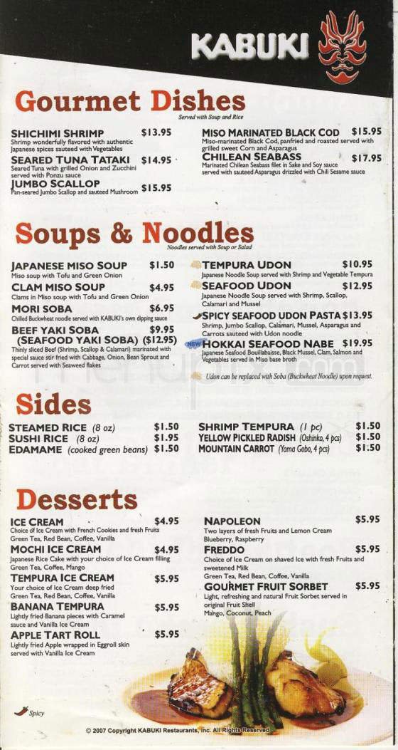 Menu page 6