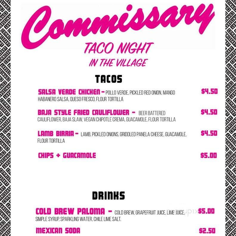 Menu page 2