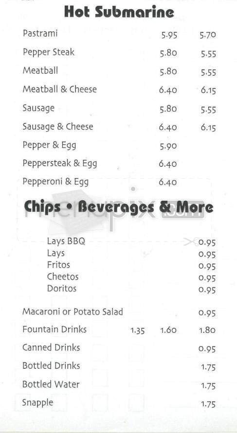Menu page 3