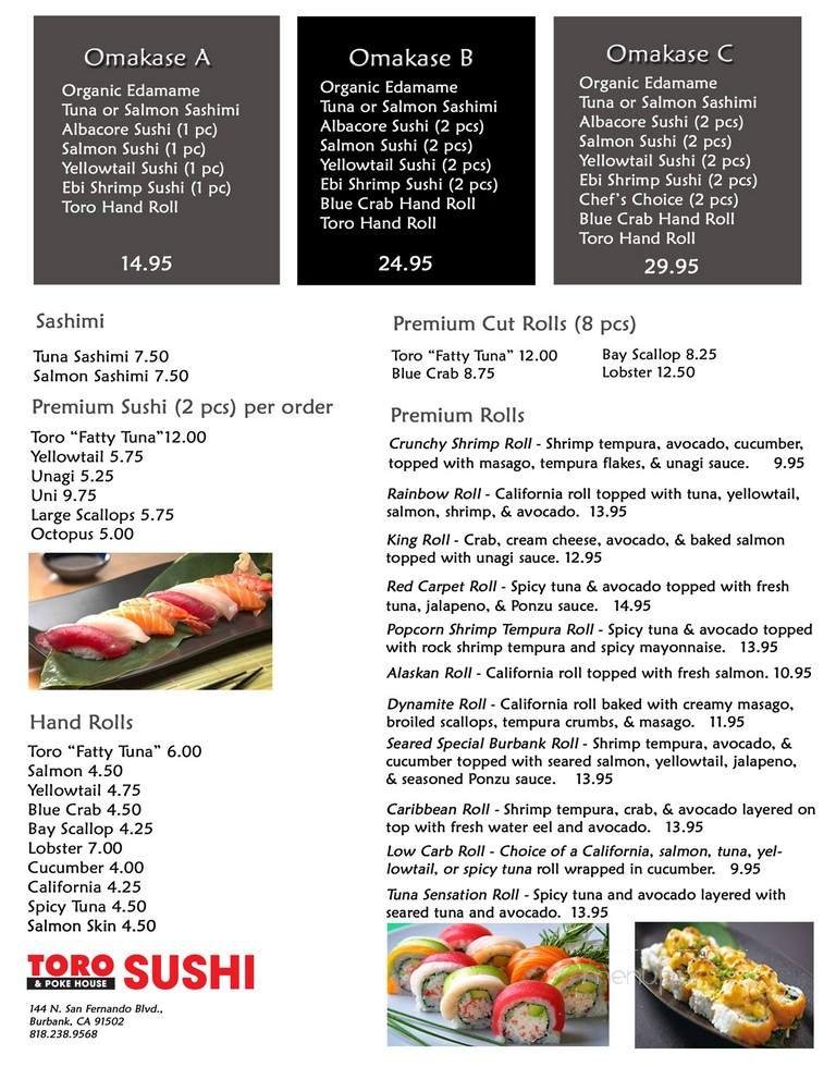 Menu page 1