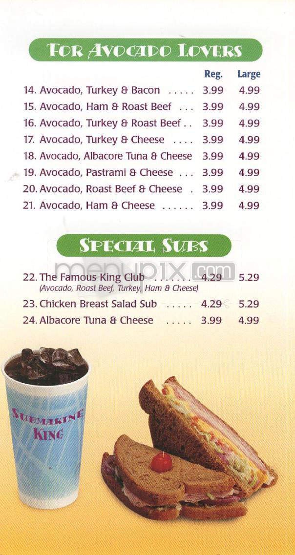Menu page 3