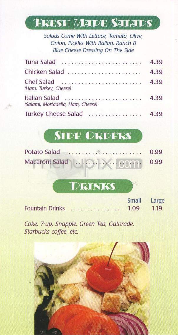 Menu page 5